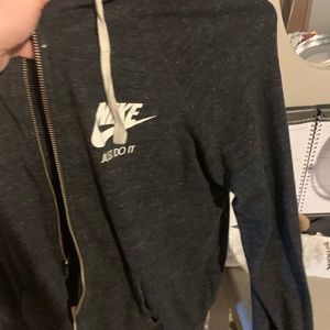 Grey Nike zip up jacket